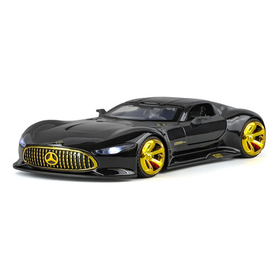 Qh- Modelo De Coche Negro Mercedes-benz Amg Gt Visinn ,,