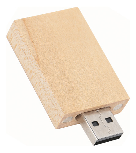 Unidad Flash Usb De Madera Con Disco En U, Piezas De Computa