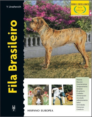 Libro De Raza Excellence Tapa Dura Fila Brasileiro