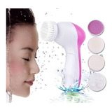 Spa Facial Mini Masajeador Electrico Para La Cara 5 En 1 Color Rosado 220v