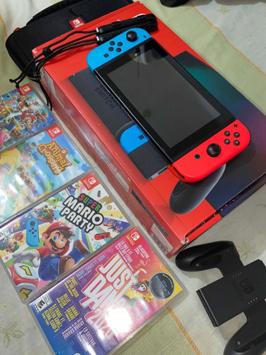 Nintendo Switch Neon Versión 1.1 Como Nuevo
