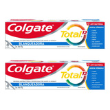 Pack X2 Pasta Dental Colgate Total 12 Whitening En Crema 90g