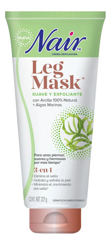 Crema Depilatoria De Piernas Leg Mask Algas 3en1 227g Nair