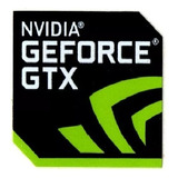 Sticker Nvidia Geforce Gtx Etiqueta Adhesiva Negra