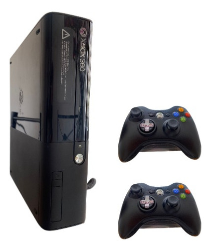Xbox 360 Slim E / 500gb / Completo + 2 Controles + 75 Juegos