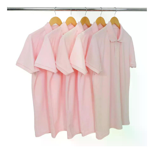 Kit 5 Camisas Polo Piquet Camiseta Masculina Básica Lisa