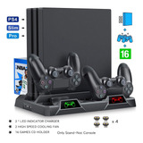 Base De Carga Cooling Console Para Sony Ps4, Pro Controller