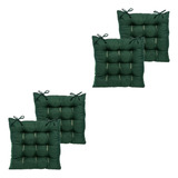 Kit Assento Futon Almofada Para Cadeira 4 Unidades 40x40