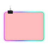 Mousepad Gamer Led Rgb Usb 35x25cm Negro