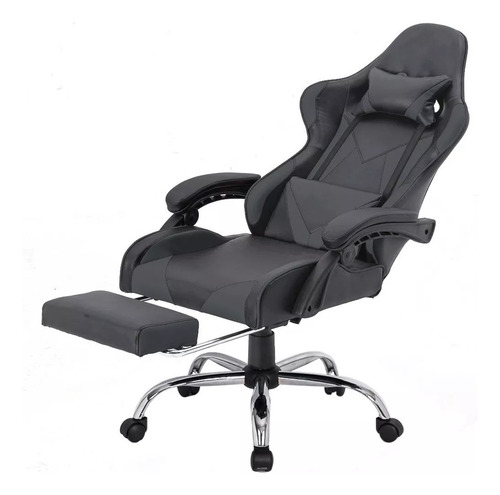 Silla De Escritorio Gamer Oficina Ergonómica Apoya Pies 