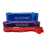 Set Kit De 3 Bandas Elasticas De Resistencia Gym Entrenar