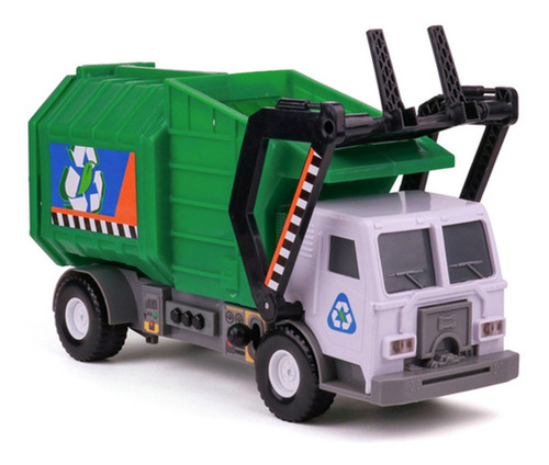 Camion De Basura Juguete Con Luces Sonido 30cm Mighty Fleet 