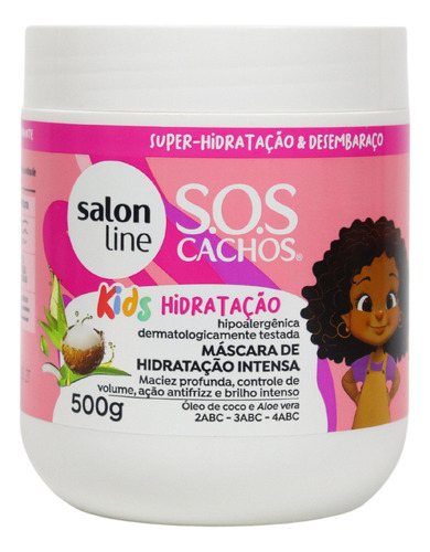 Salon Line Sos Cachos Kids Máscara De Hidratação Intensa 500g