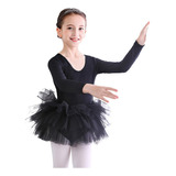 Vestido De Baile De Una Pieza Para Niñas, Vestido De Ballet