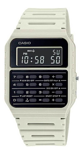 Relógio Casio Calculadora Vintage Ca-53wf-8bdf Branco + Nfe