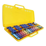 Metalofono 25 Notas Aluminio Ag-25n3 Case Amarillo