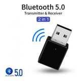 Bluetooth 5.0 Transmisor Y Receptor Con Auxiliar De Audio Hd