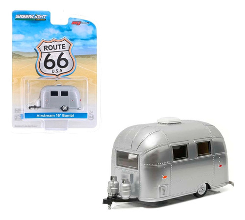 Airstream 16 Bambi Greenlight Ruta 66 Remolque Escala 1/64