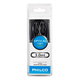 Cable Optico Toslink 3 Metros Philco Negro Tlk00230