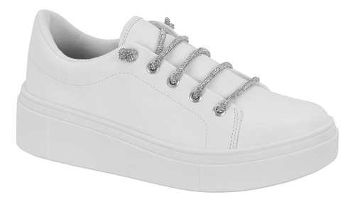 Tenis Vizzano 1339.328 Flatform Cadarço Strass Feminino