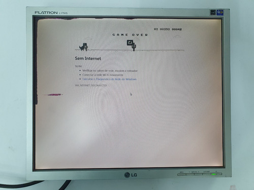 Monitor Lcd LG 17 Polegadas Flatron L1750s Vga Sem Base