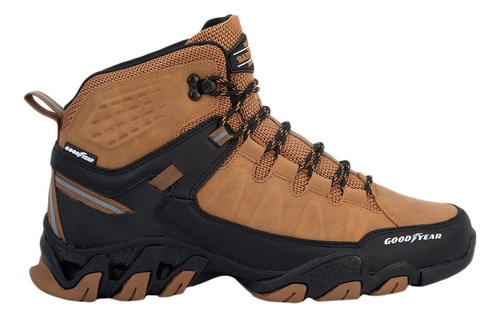 Bota Todo Terreno Hiker Gamuza Camel Goodyear M3007