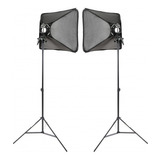  Kit 2 Softbox Handy 80 X 80 Cm Con Bracket S2-type Y Tripie