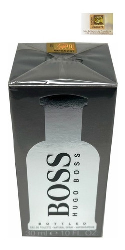 Perfume Hugo Boss Bottled Men Edt 30ml - Selo Adipec Original Lacrado 