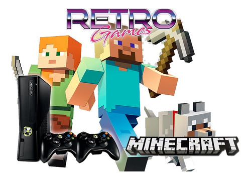 Xbox360 250gb Retrogames Minecraft Rtrmx