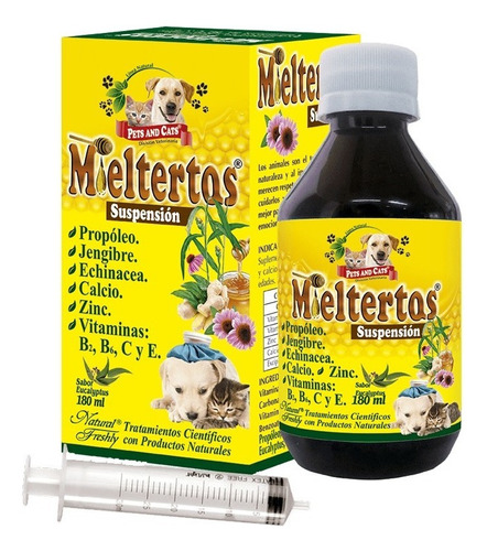 Mieltertos Original Jarabe Natural Para La Tos Perros Gatos 