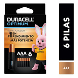 Pila Alcalina Duracell Optimum Blíster Aaax6