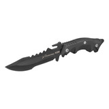 Cuchillo Pavonado Acero Inoxidable Con Funda Lion Tools