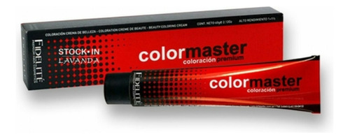 Tintura Colormaster Premium Fidelite Caja X1 Unidad X60g