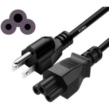 Cable De Corriente Trifasico Para Laptop ( Trebol ) 1.50 M