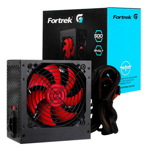 Fonte Gamer Fortrek Atx 500w Crusader - 76955 U Unica Unica