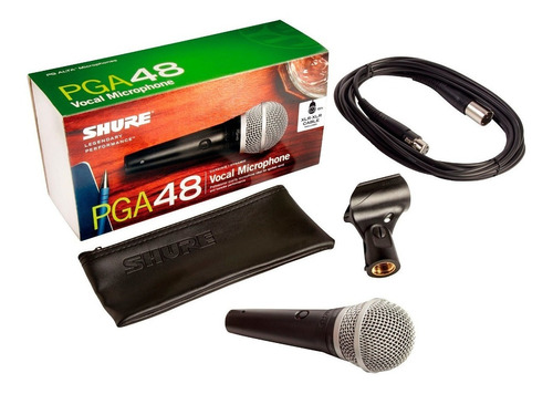 Micrófono Shure Pg Alta Pga48-xlr Dinámico Cardioide Negro