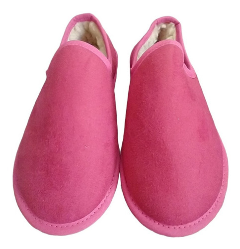 Pantuflas Cerradas Hornito Pana Corderito Unisex 35 Al 46