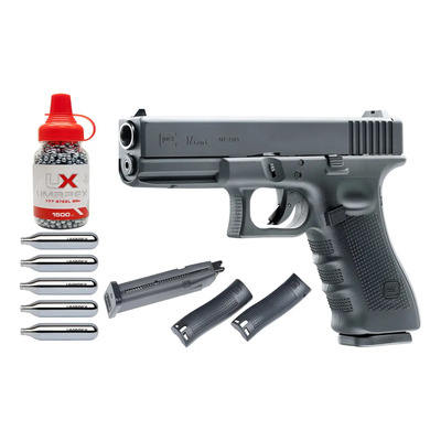 Pistola Glock 17 Gen 4 Blowback 4.5mm Co2 Negro | Meses sin interés