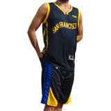 Conjunto - Uniforme Nba Adulto San Francisco Negro