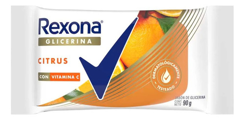 Jabon De Glicerina Rexona Citrus Con Vitamina C 90gr