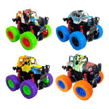 Kit 2 Carrinho Monster Truck Fricção Color Pick Up Hip Hot