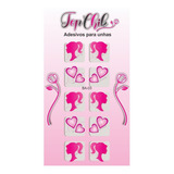  Kit 200 Adesivos Para Unhas Barbie