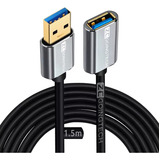 Cable Extensión Usb 3.0 Macho A Hembra High Speed 1.5m