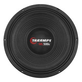 Woofer 10 Pol. Taramps Ml 500s 250w Rms 4 Ohms Cor Preto