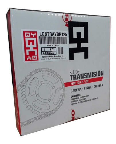 Kit De Transmisión Ybr 125 E / Ed Yamaha Original
