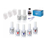 Kit Esmaltado Permanente Básico Con 5 Esmaltes, Esmalte Gel