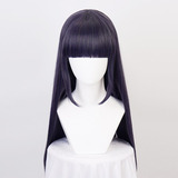 Hyuga Hinata Straight Pelo Sintético Azul Mixto