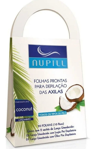 Folhas Prontas Nupill Depil Axilas 20 Folhas