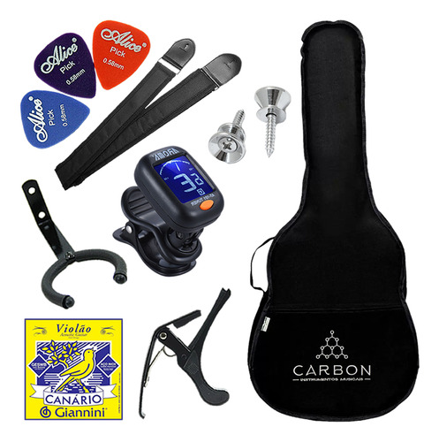 Kit Acessórios Para Violão Clássico Vx05