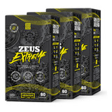 Zeus Extreme Pré Hormonal - 60 Comps - Kit 3 Caixas Sabor Sem Sabor